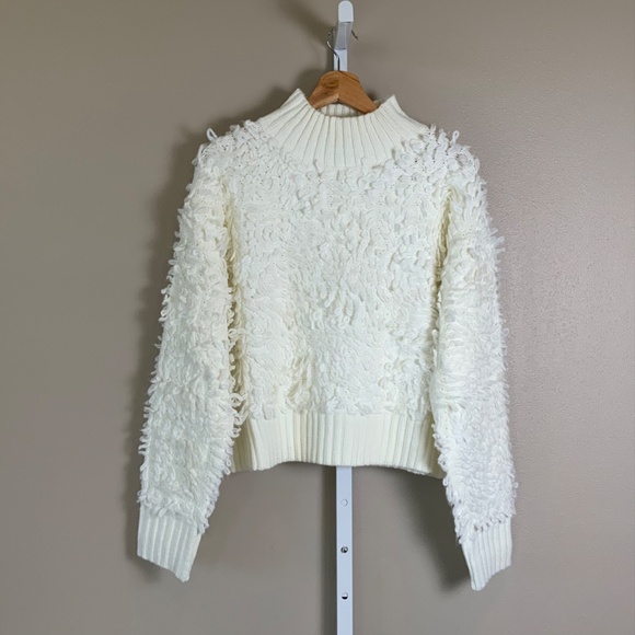 Anthropologie Maeve Mock-Neck Loop-Stitch Sweater - Picture 6 of 16